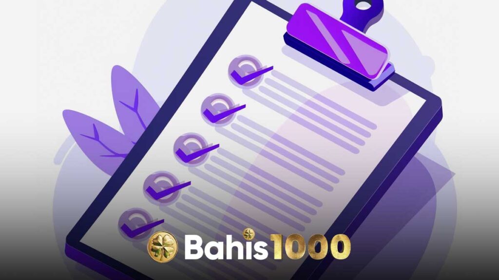 Bahis1000 üyelik işlemleri
